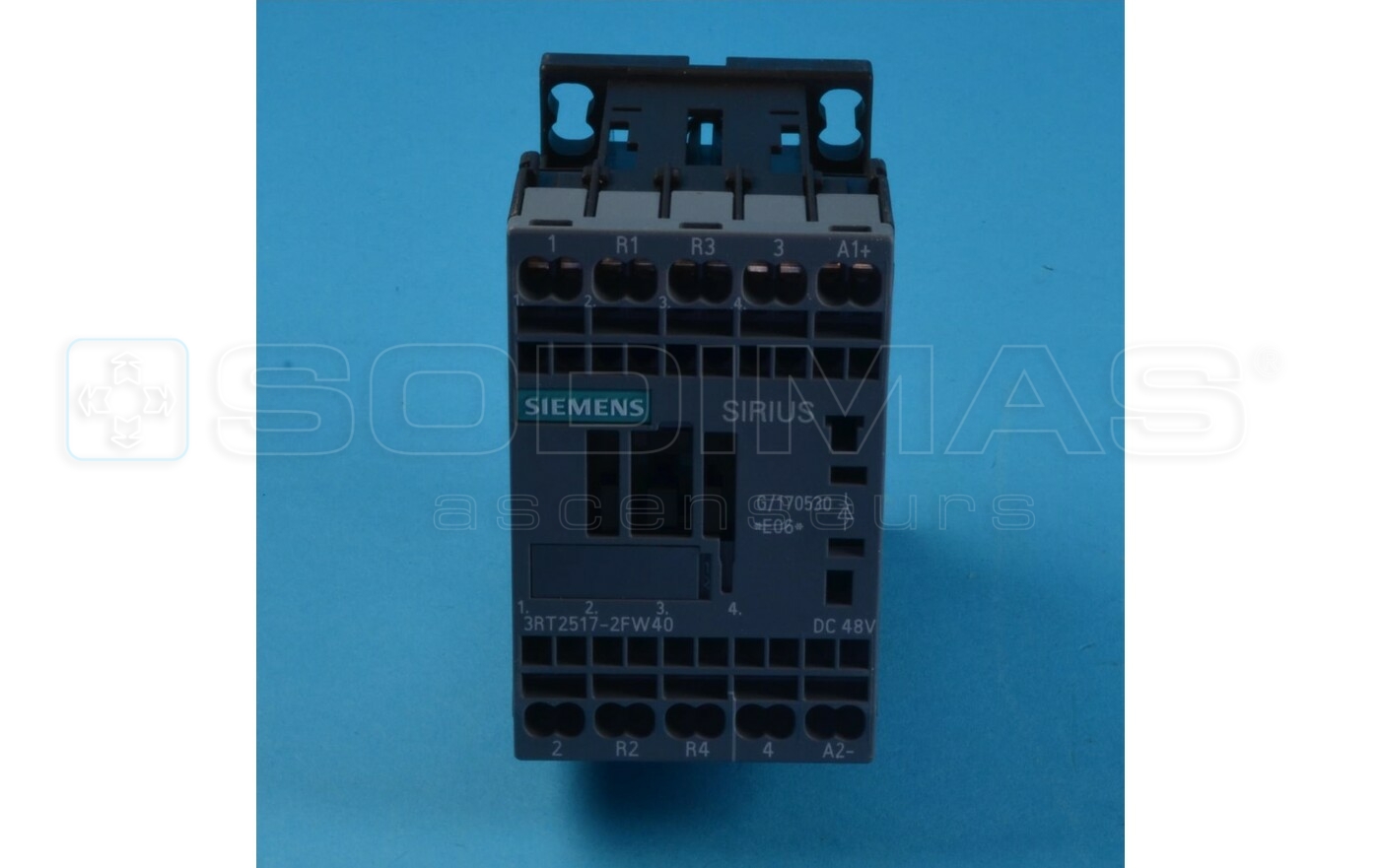 Contacteur Siemens 48 VCC 2NO/2NF - 5,5 kW - 3RT2517 - 2FW40