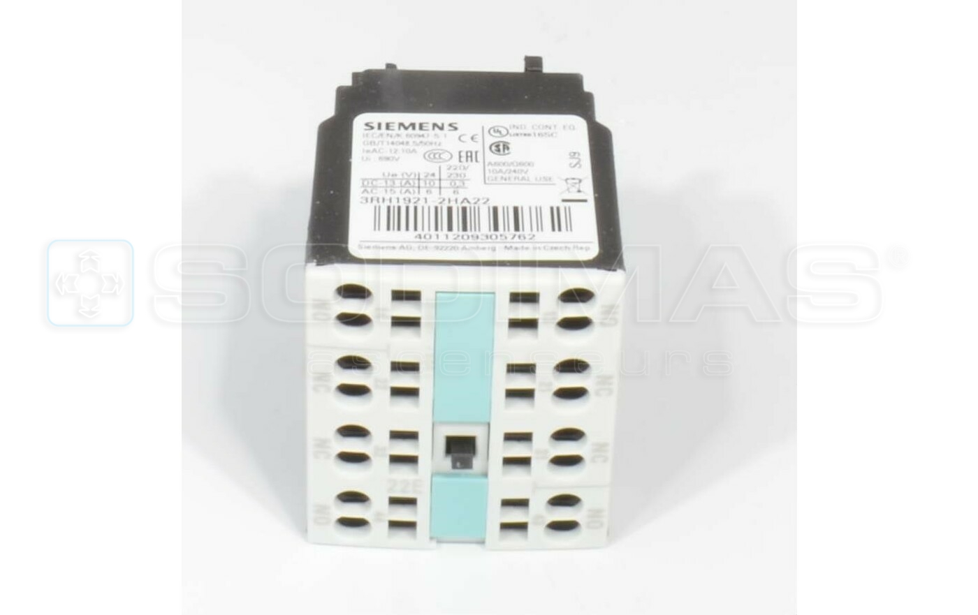 Bloc auxiliaire Siemens 3RH1911 2GA22 2NO+1NF GAA661J1