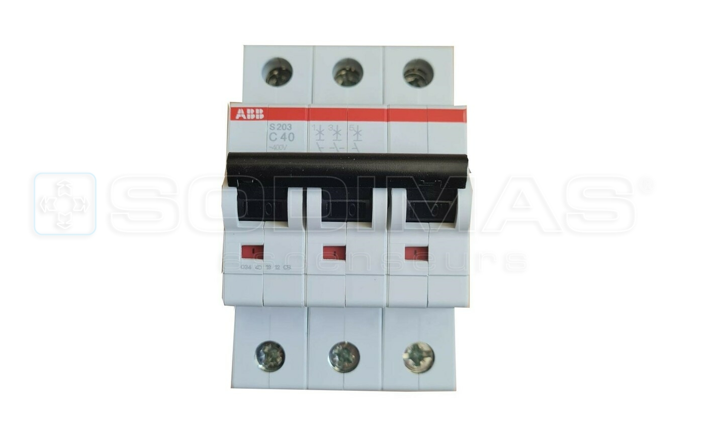 Disjoncteur 3P Courbe C 40A PDC 10kA - ABB