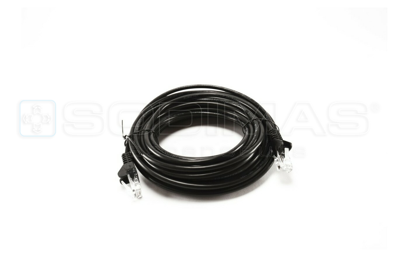 Cordon RJ45 U/UTP CAT5e surmoulé 20 M (droit) - PC QItouch