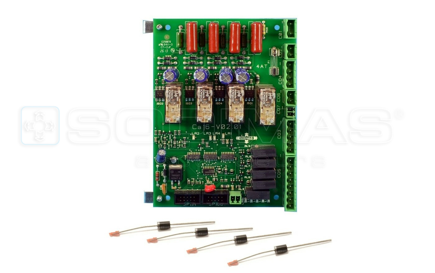 Carte option NG240 commande vanne hydraulique avec diodes pour electro