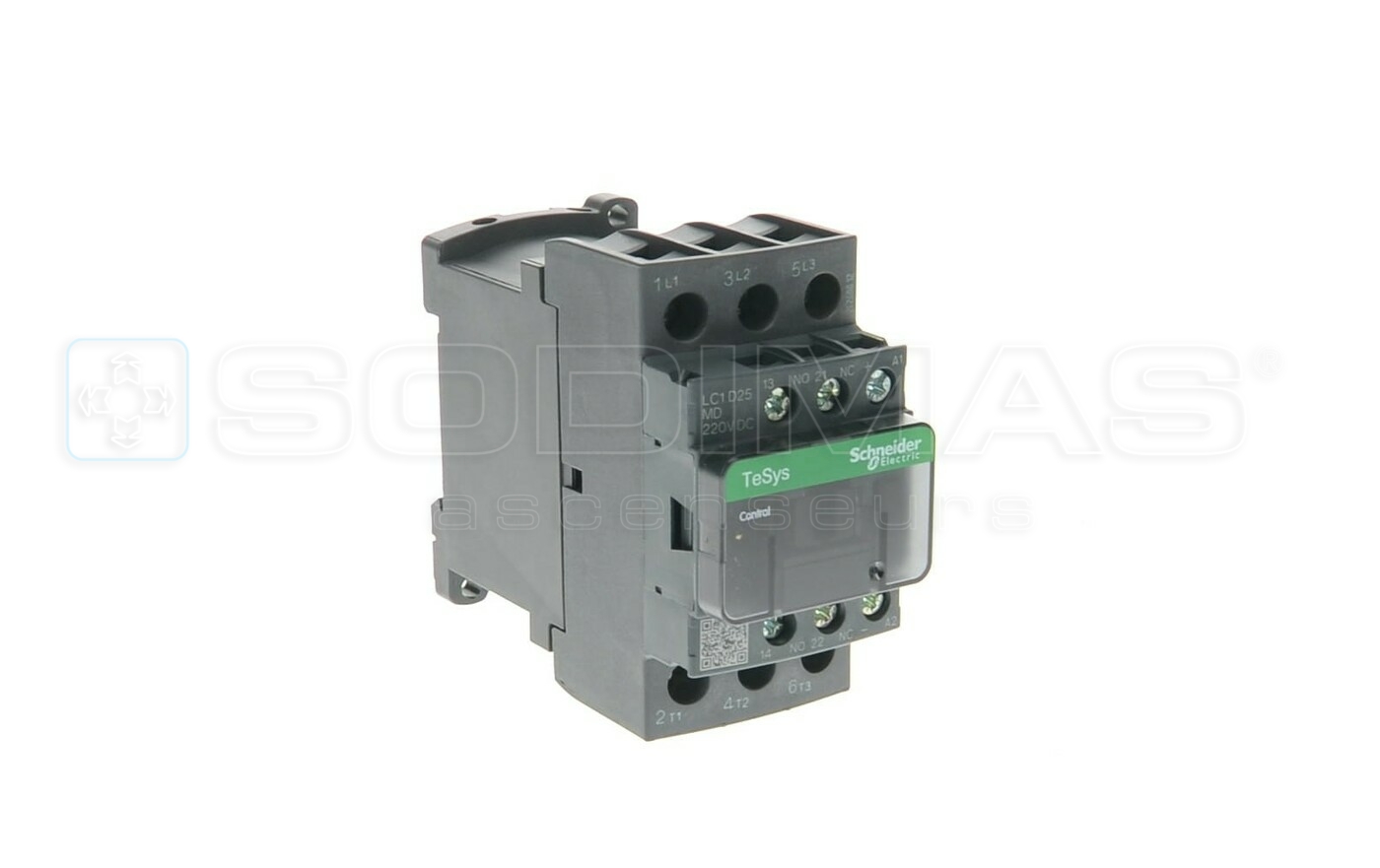 Contacteur 25 A - 1F + 1O - 230 V - BC LC1D25MD