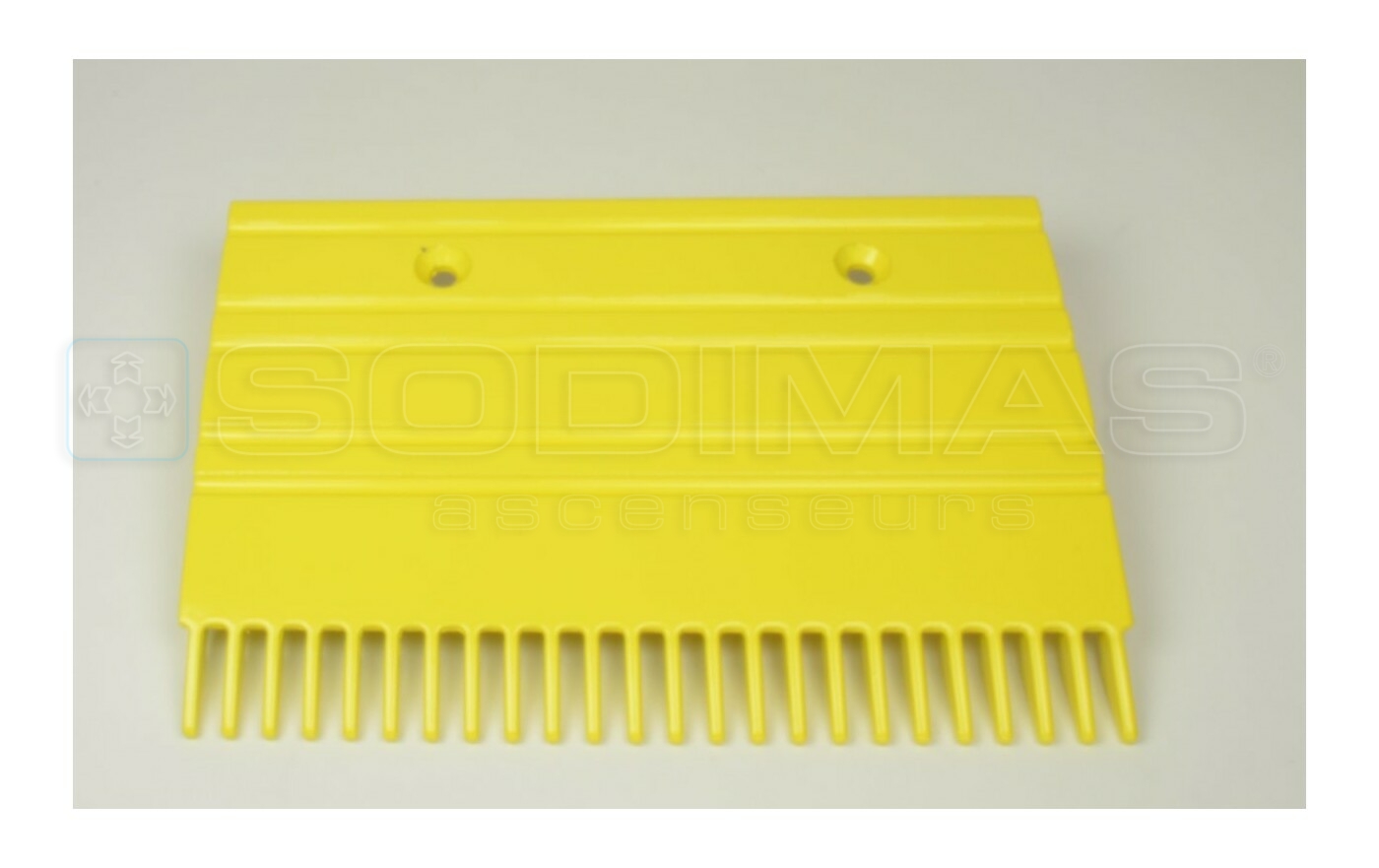 Peigne aluminium jaune milieu pour escalator 506 GAA453BM13 24 dents- 203.18 mm