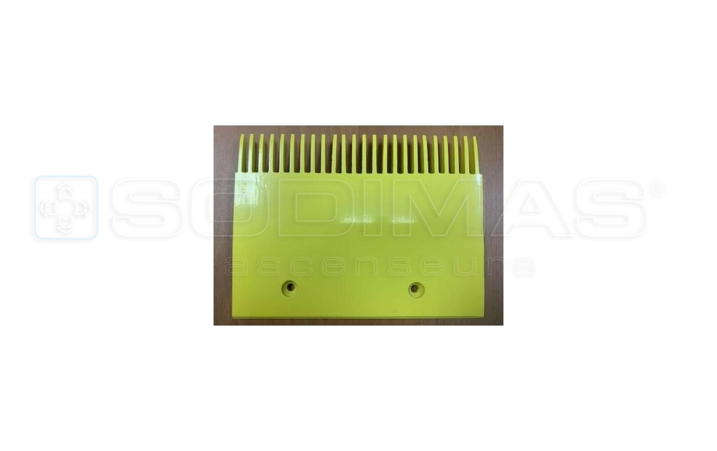 Peigne jaune 24 dents 203,184 mm pour travolator 606 NCT- GAA453BV51-milieu- compatible