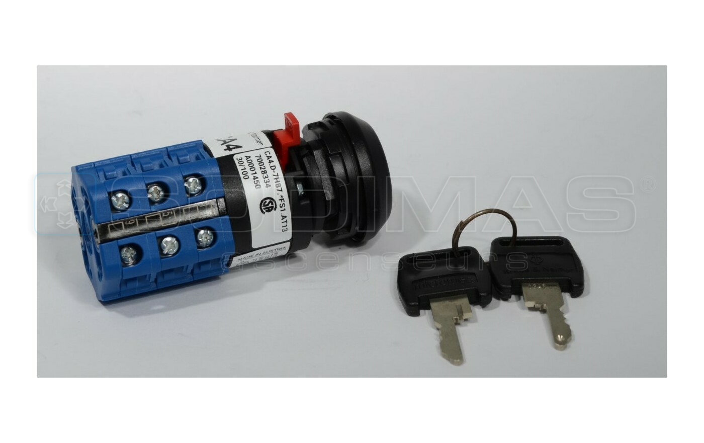 Contact &agrave; cl&eacute; escalier OTIS (fourni avec 2 cl&egrave;s)