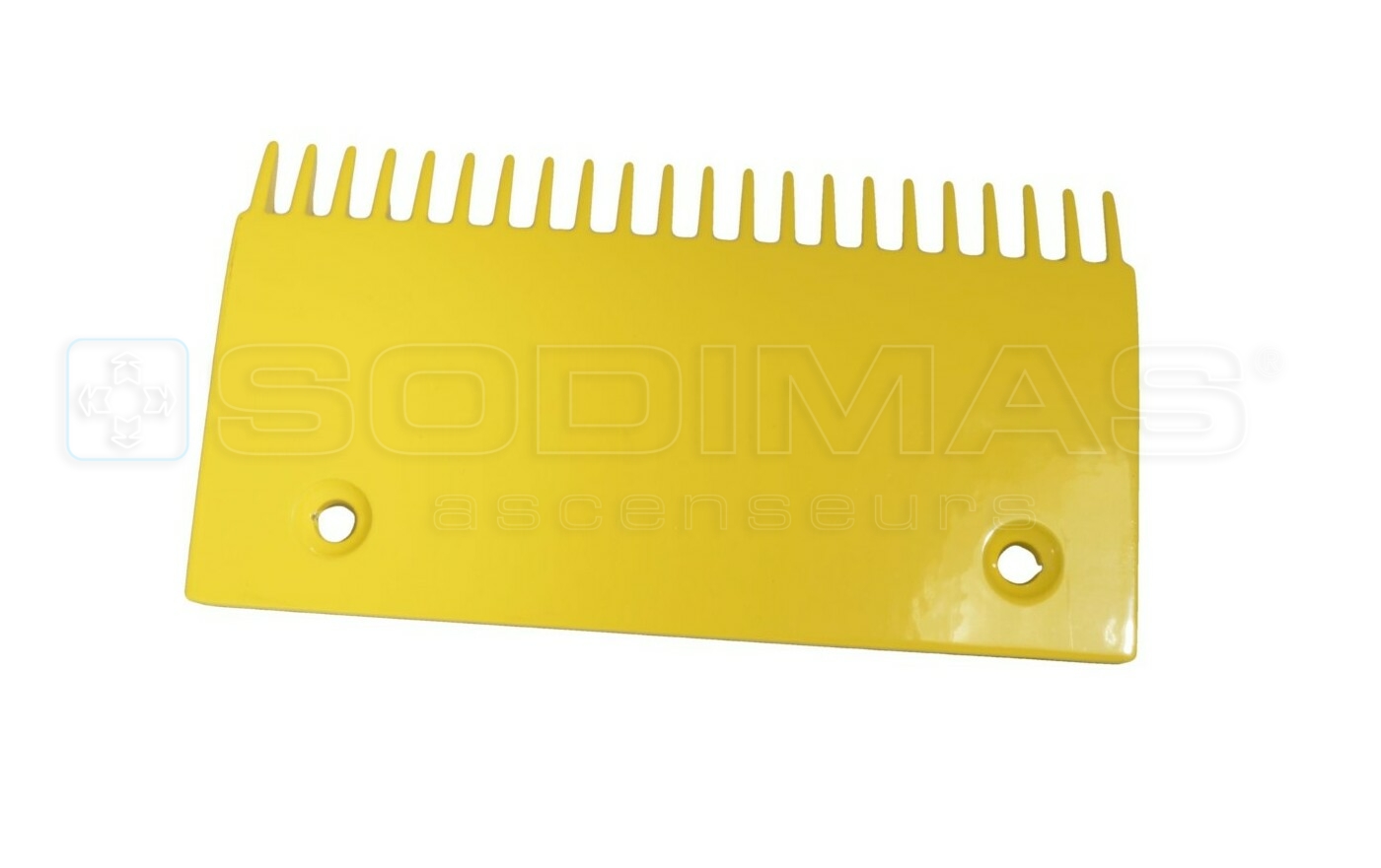 Peigne jaune alu 107 x 199,4 mm 22 dents - compatible pour escalier mecanique type 9300,SWE,SWT,SDE,SDS,EWE,EWG,9700&hellip;
