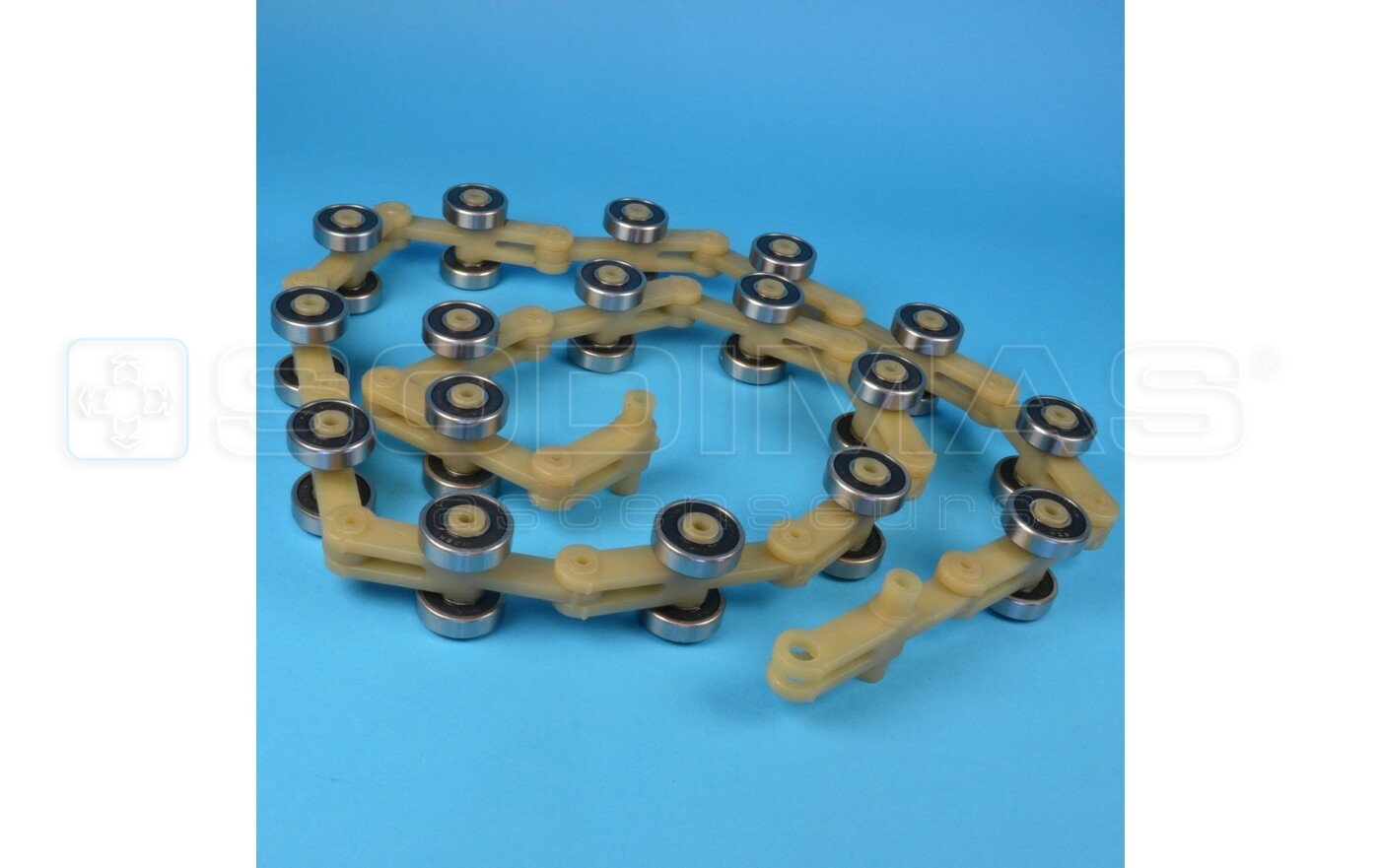 Chaine de renvoi de MC roulements à billes- 17 jeux de 2 galets - - compatible 9300,9500,SDS,SKS,STS - X= 970 mm