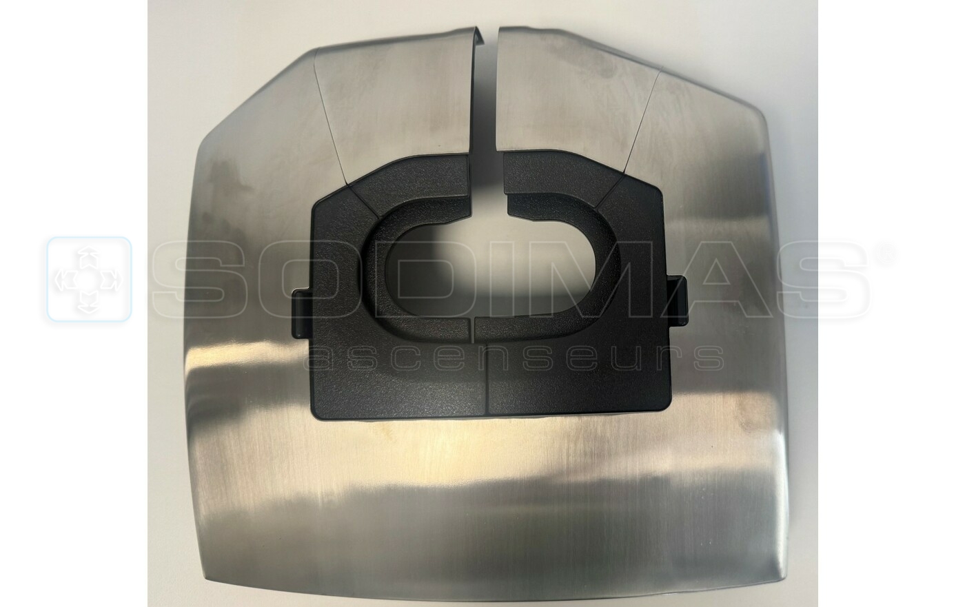 Entr&eacute;e main courante aluminium -sans trou - compatible