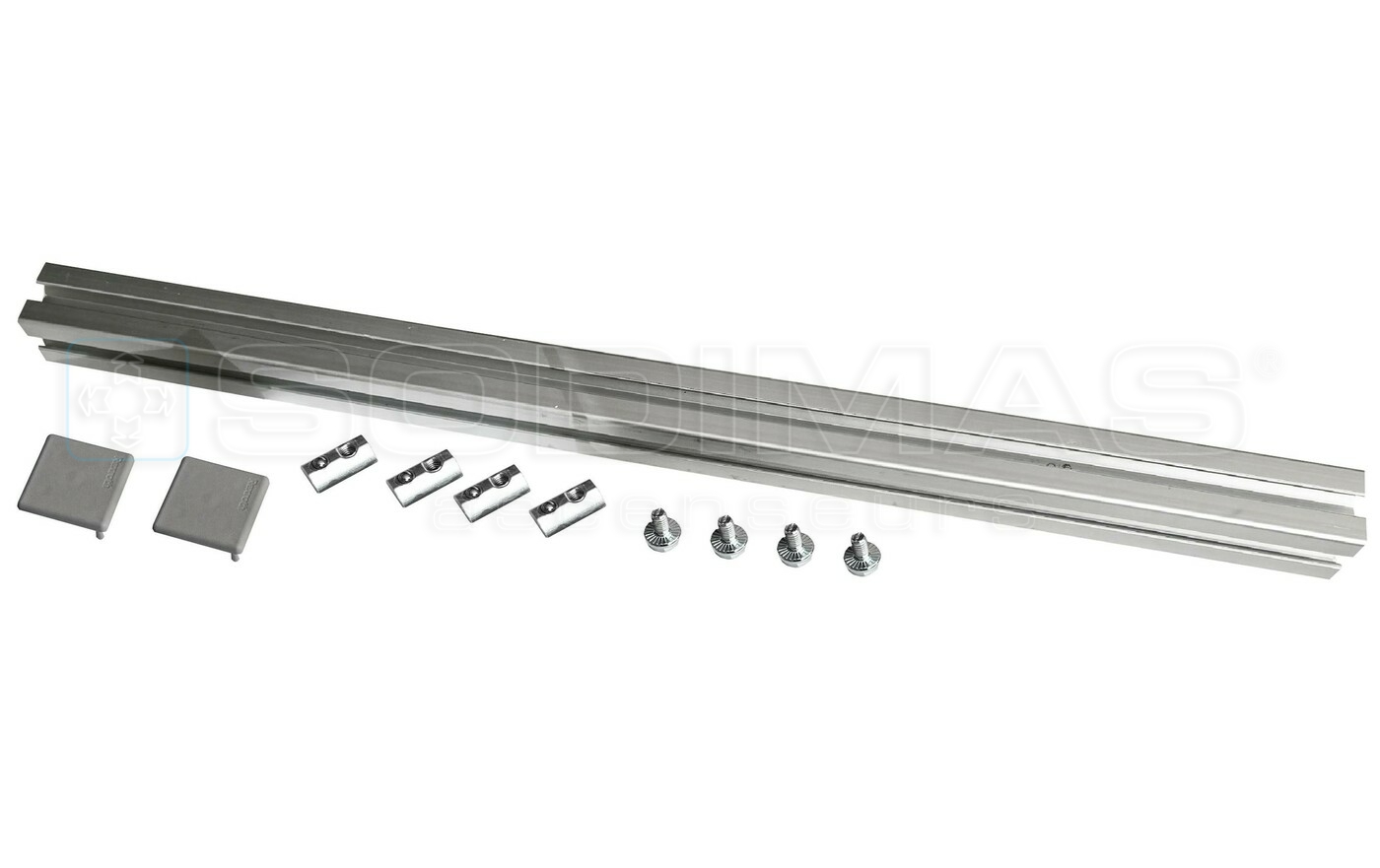 Profil&eacute; carr&eacute; 30 x30 + visserie pour graisseur auto - lg 0.5m