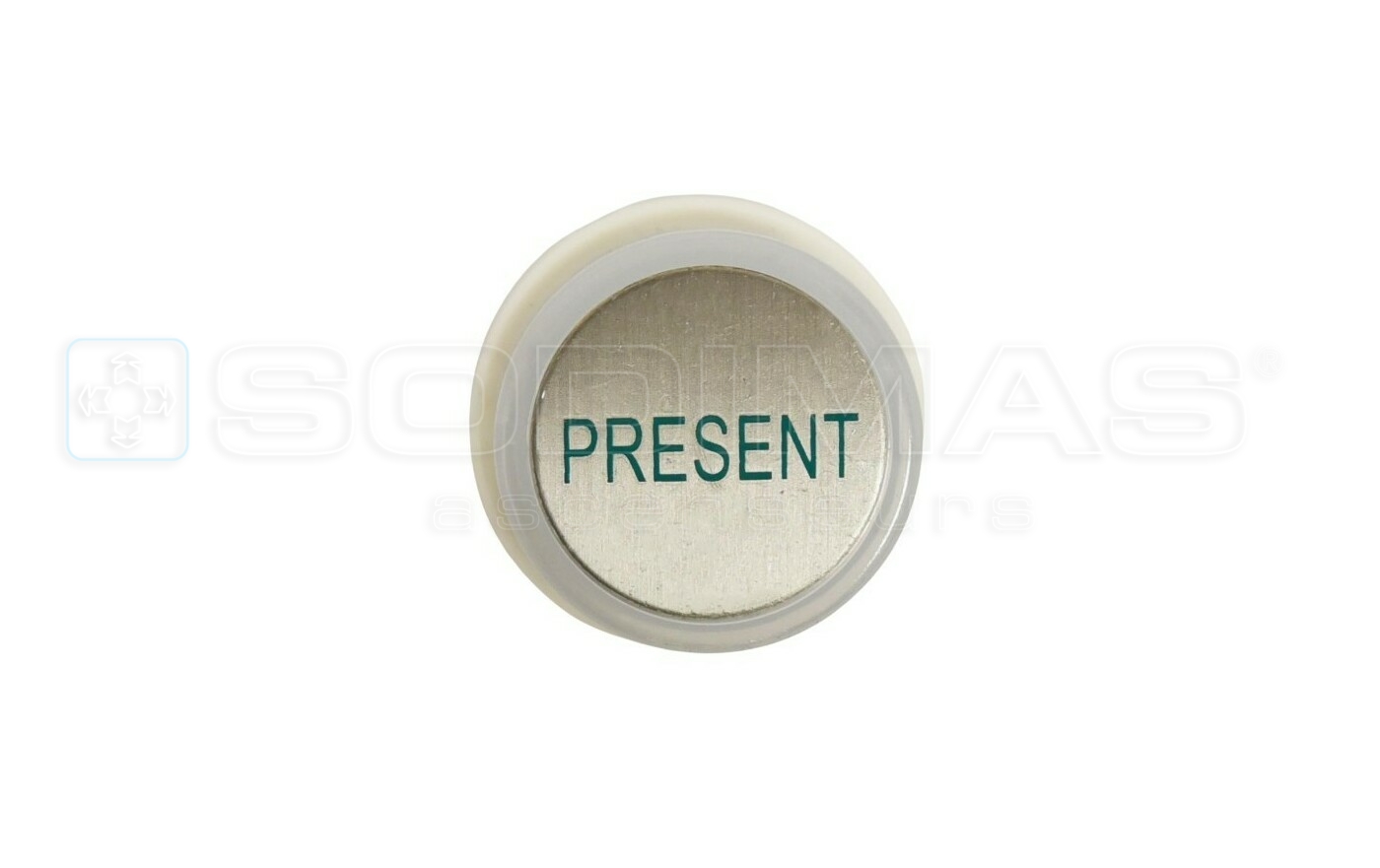 Bouton CYNTRA pr&eacute;sent vert / rouge