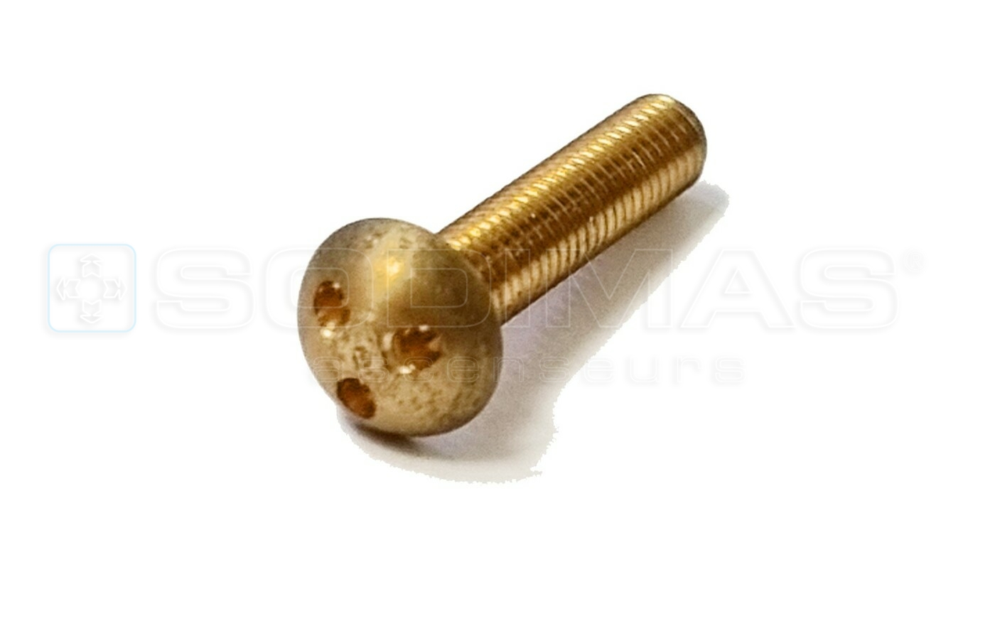 Vis laiton inviolable bombée M4x20 empreinte 3 trous