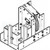 Ensemble poulie 240x2x8 mm renvoi bas 630 kg Sodiciel 3 main droite