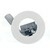 Support spot GU 5,3 Ø 60 mm - couleur blanche
