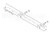 Support pendentif sous cabine L600 mm