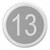 Bouton Cyntra inox brossé 13
