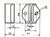 Coulisseau contrepoids 65 x 61 mm entraxe 38 mm trou Ø 10 guide de 6,5