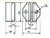 Coulisseau cpds 65x61 entraxe 38 mm trou Ø 10 guide de 7,5
