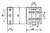 Coulisseau fil guide 56 x 48 x 23 mm - 2 trous Ø 6 mm + 1 trou Ø 8