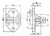 Coulisseau contrepoids G5,5 -entraxe 70 mm -