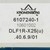 Serrure Kronenberg droite DLF1R X25(u).40.6.9/01 déverrouillage perpendiculaire pêne biseauté