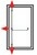 BARRE ANTIPANIQUE GRISE 1 POINT LATERALE + 2 POINTS HAUT ET BAS -GAMME IDEA COUPE IDEA