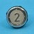 Bouton VB42 gravé 2 LED rouge 1 CONTACT NO / 1 CONTACT NC