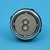 Bouton VB42 gravé 8 LED rouge 1 CONTACT NO / 1 CONTACT NC