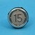 Bouton VB42 grav&eacute; 15 LED rouge 1 CONTACT NO / 1 CONTACT NC