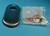 Plastron ovale palier 1 trou + logo inox brosse pour bouton KSS