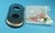 Plastron ovale palier 2 trous + logo inox brosse pour bouton KSS
