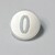 Pastille KSS gravé 0 en blanc sur fond gris - compatible