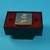 Bouton carré gravé 6 + braille LED rouge 1NO - 24 V