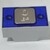 Bouton carré MAC gravé 0 + braille 24 V 1NO led bleue