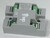 Bouton carré MAC gravé 2 + braille 24 V 1NO led bleue
