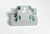 Bouton carré MAC vierge 24 V 1NO led bleue