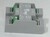 Bouton carré MAC refermeture 24 V 1NO-1NC led bleue