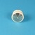 Bouton OTIS 2000 bombé inox brossé collerette blanche non lumineuse -MCS