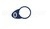 Chicklet ovale bleue gravé 0