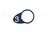 Chicklet ovale bleue gravé 3
