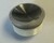 Bouton MCS collerette lumineuse rouge inox bross&eacute;