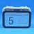 Bouton type M gravé 5 - compatible