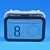 Bouton type M gravé 8 - compatible