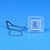 Ensemble cube blanc gravé 3 pour bouton type R/R1 - compatible