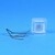 Ensemble cube blanc gravé 6 pour bouton type R/R1 - compatible