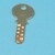 Clé type KABA 8 sous n° 300 -compatible