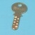 Clé type KABA 8 sous n° 400 - compatible