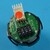 Bouton RT42 VIII gravé 4 LED rouge