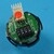 Bouton RT42 VIII gravé 6 LED rouge