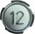 Bouton RT42 IX gravé 12 led rouge