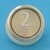 Bouton Cyntra 2 IP54 lumineux bleu 1 contact 1 connecteur